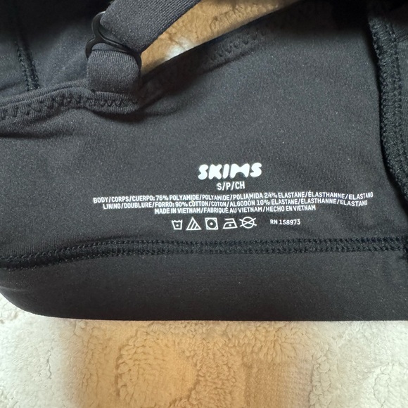 NWT Skims Fits Everybody Maternity Pumping Scoop Bralette Onyx S - Picture 6 of 8